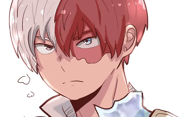 Picture look, anime, art, guy, Boku no Hero Academy, Todoroki Shouto, My heroic academia