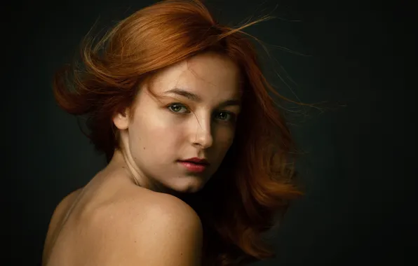 Picture girl, sponge, curls, Lashon Rise, artistic portrait