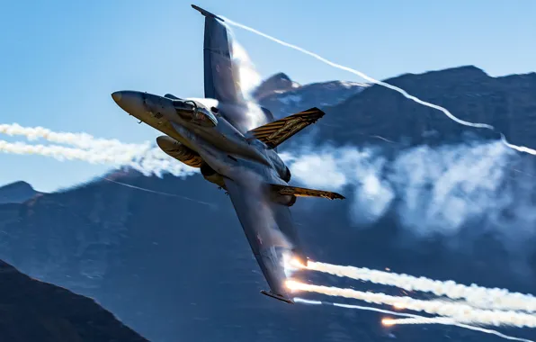 Mountains, Fighter, LTC, The Swiss air force, The Effect Of Prandtl — Glauert, F/A-18 Hornet