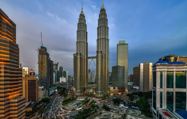 The city, day, tower, Malaysia, Kuala Lumpur, the same