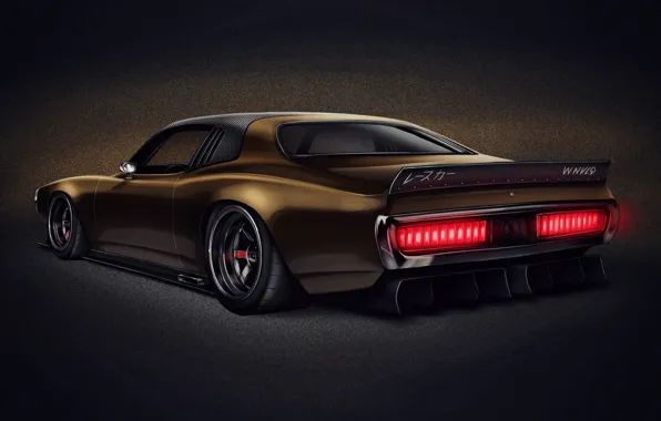 Auto, Figure, Retro, Machine, Car, Art, Dodge Charger, Transport & Vehicles