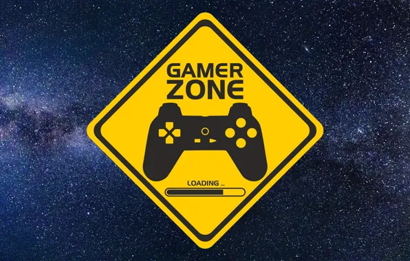 Background, Sign, Gamer