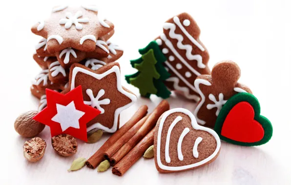 Holiday, New Year, cookies, Christmas, Christmas, New Year