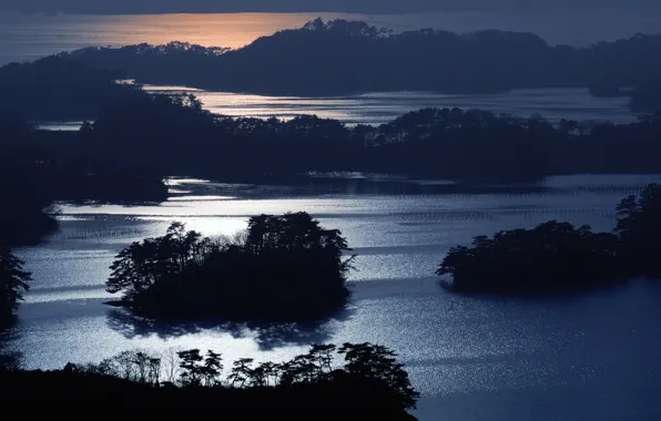 Night, Japan, japan, uramatsushima