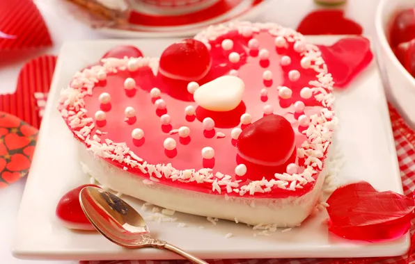 Picture Heart, Sweets, Food, Valentine's Day, Valentine's Day, Cake