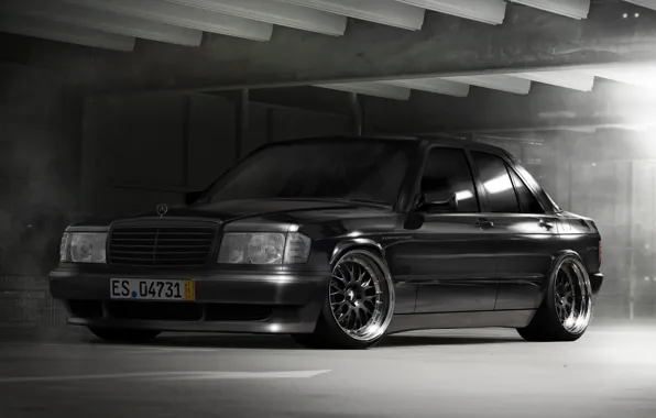 Black, black, Mercedes, benz, merc, stance, mb
