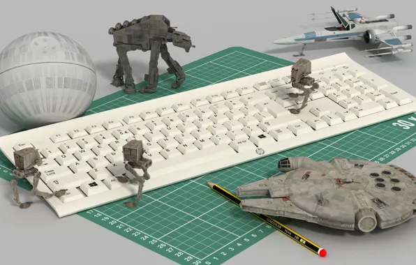 Toys, Keyboard, star wars
