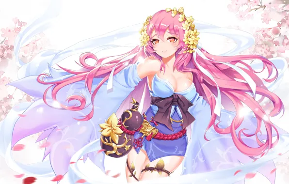 Pink, anime, asian, manga, japanese, oriental, oppai, bishojo