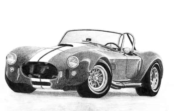 Figure, Roadster, 1965, 427 S/C, Shelby Cobra