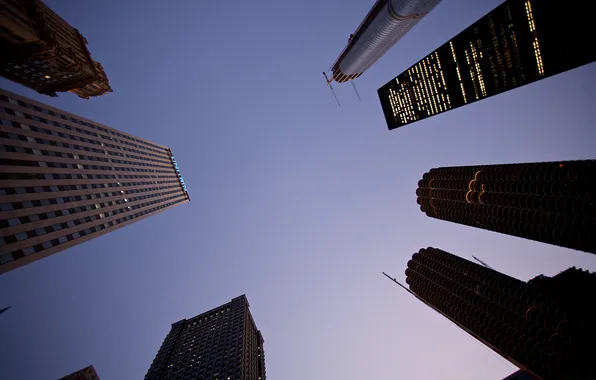 Building, skyscrapers, Chicago, chicago