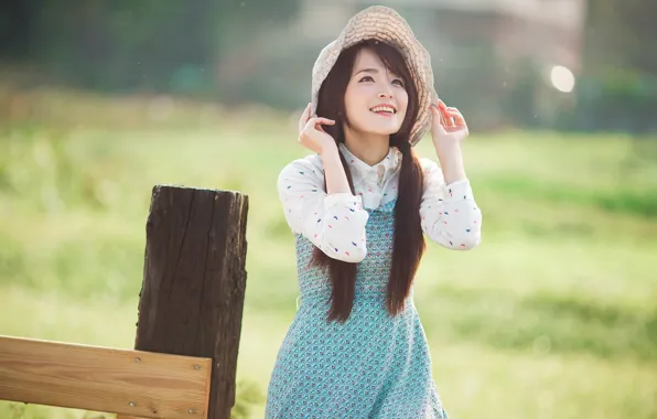 Summer, girl, Asian