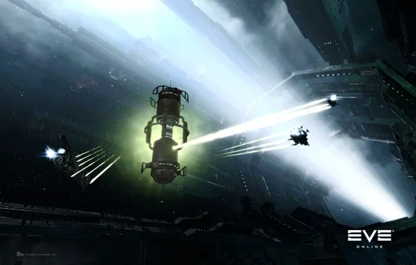 Space, nebula, station, the portal, space, battle, the gates, spaceship