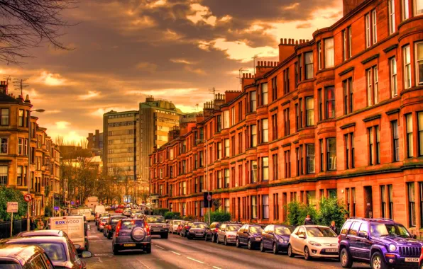 Road, the city, street, building