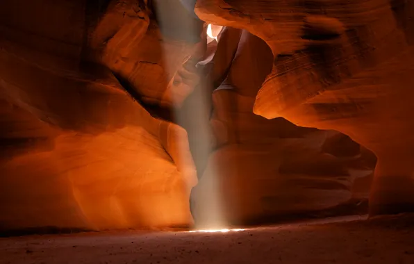 Picture sand, light, rocks, ray, texture, canyon, cave, Kameni