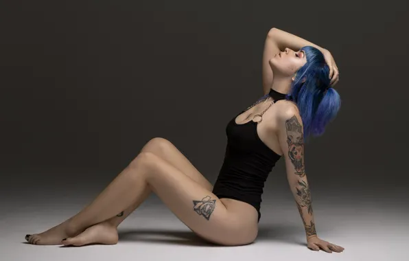Sexy, beauty, tattoo, Lily, figure, body