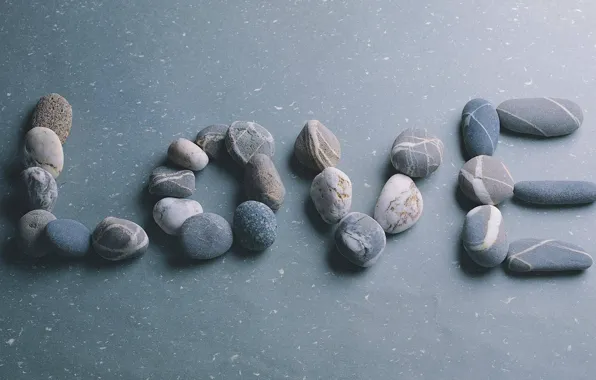 Picture love, pebbles, stones, mood, love, feeling