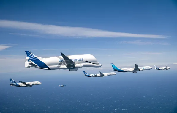 Picture Airbus A380, Airbus Beluga, Airbus A350, Airbus A330