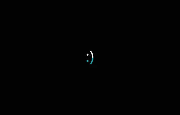 Picture smile, minimalism, Black background, minimalism, smile, Black background