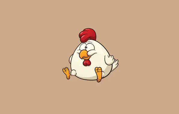 Bird, minimalism, chicken, chicken