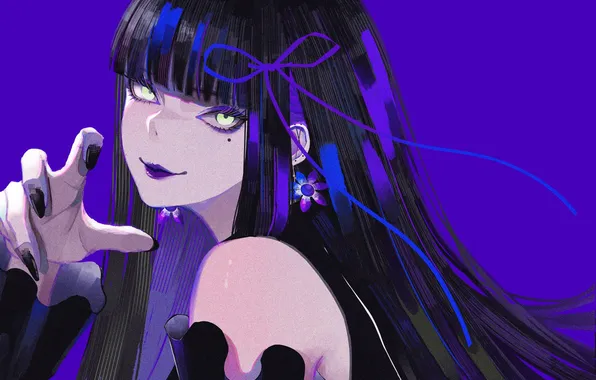 Decoration, brunette, Anime, Anime, gesture, manicure, Anime girls, Anime girls