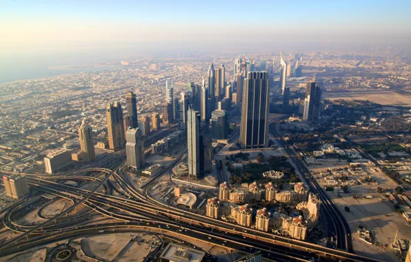 The city, road, Dubai, dubai, UAE, district