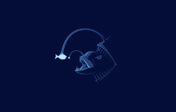 Picture fish, fish, minimalism, fish, stranger, Firefly, bait, mutant