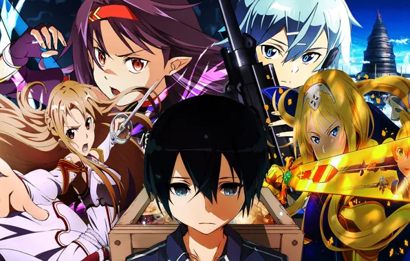 Collage, Sword Ard Online, Sword Art Online