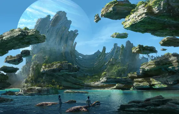 Picture Water, Mountains, Planet, Fantasy, Animals, Action, 2022, Avatar: The Way of Water