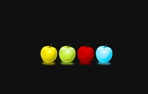 Shine, color, drop, Apple