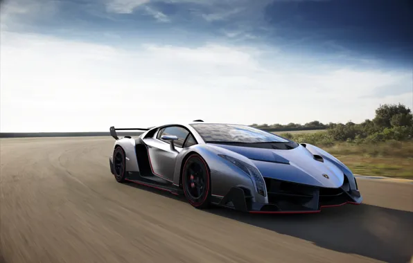 Speed, track, Lamborghini, turn, Lamborghini, Lamborghini Veneno, super Kar