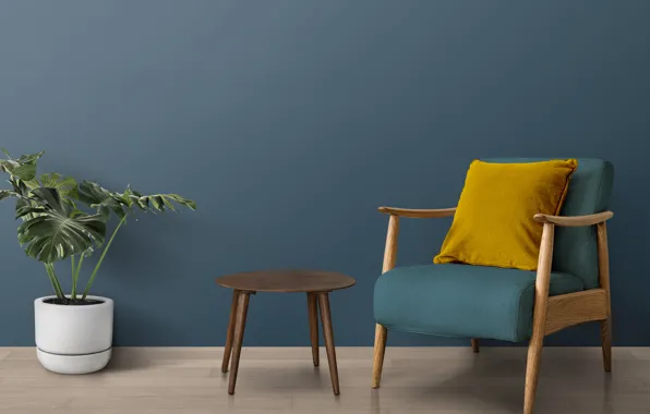 Flower, design, interior, chair, pillow, design, modern, living room