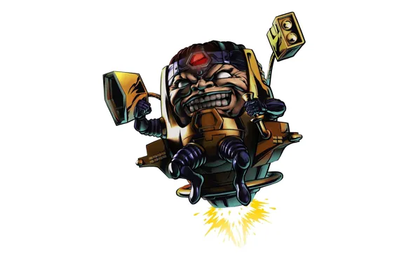 Villain, white background, marvel, comic, comics, Modoc, Modok