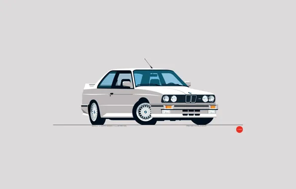 Auto, Figure, White, BMW, Machine, BMW, Art, BMW M3