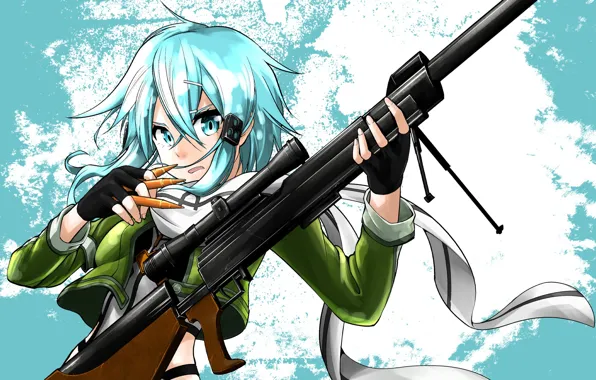 Girl, weapons, anime, art, Sword art online, Sword Art Online