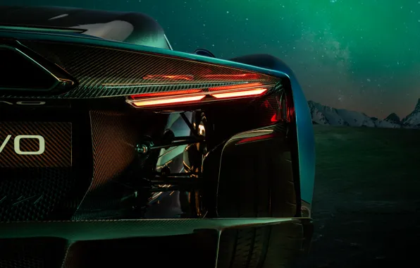 Picture Zenvo, Aurora, close-up, carbon fiber, taillights, Zenvo Aurora Tur