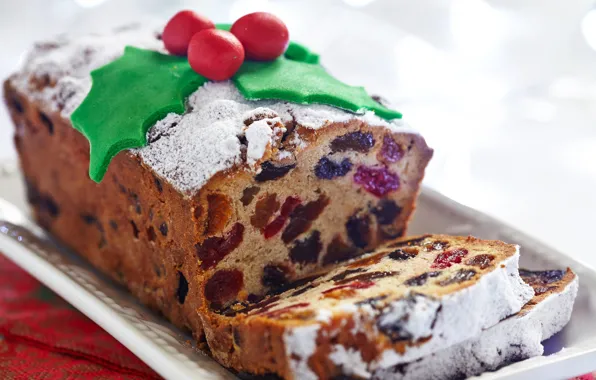 Christmas, pie, Christmas, cake, cakes, sweet, decor, raisins
