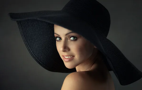 Smile, portrait, hat, Anna, Levan Tavadze