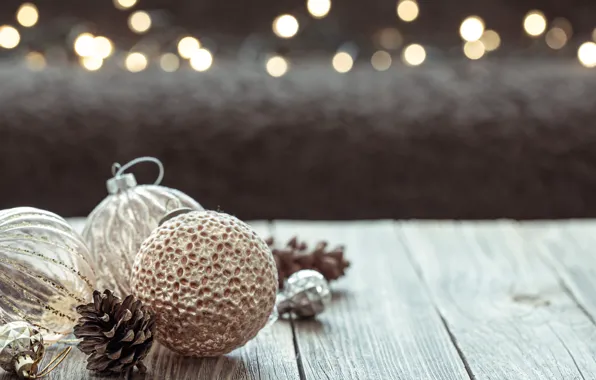Decoration, balls, Christmas, New year, christmas, vintage, balls, winter