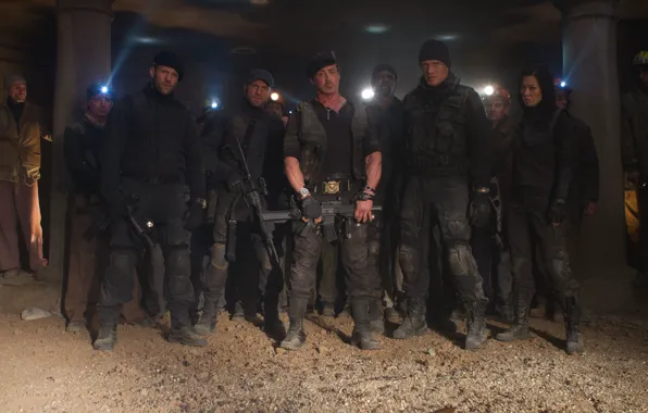 Picture Maggie, Sylvester Stallone, Randy Couture, Randy Couture, Jason Statham, Sylvester Stallone, Jason Statham, The Expendables …