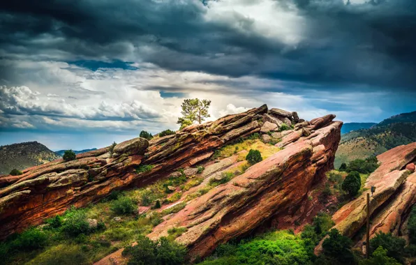 Picture landscape, Colorado, Red Rocks