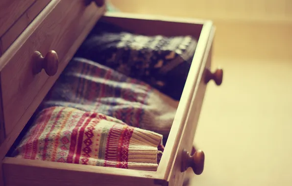 Box, chest, sweaters