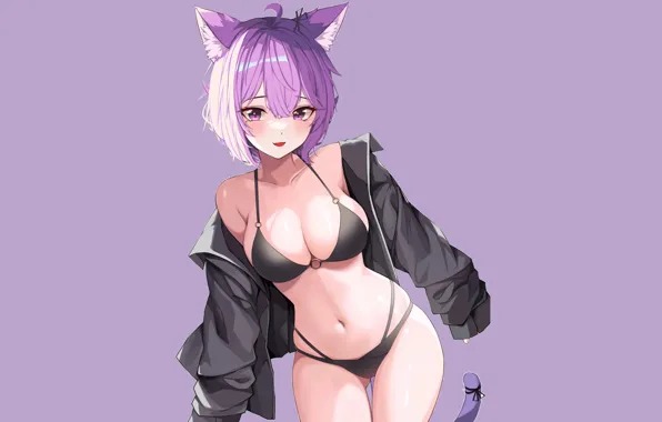 Kawaii, girl, hot, sexy, pussy, boobs, nothing, anime