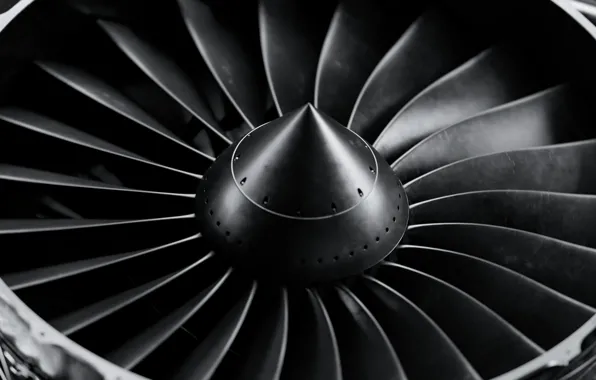 The plane, Engine, Aviation, Turbine, Aircraft, Blades, By mentat3d, mentat3d