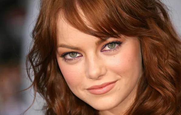 Portrait, actress, brown hair, beautiful, Emma Stone, Emma Stone