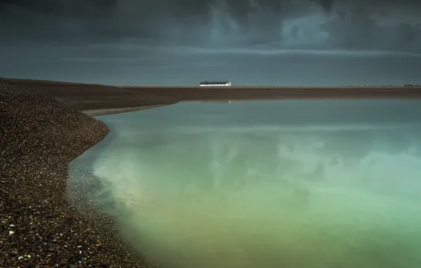 Picture sea, the sky, home