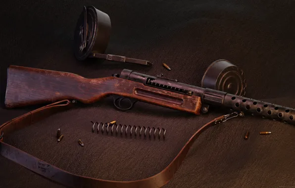 Picture Germany, the gun, Schmeisser MP18