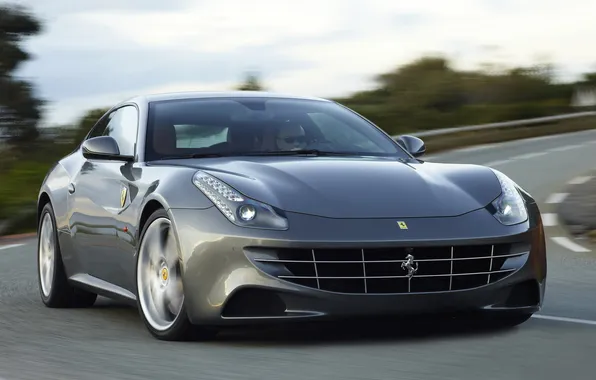 Picture road, speed, supercar, ferrari, Ferrari, hatchback, four-wheel drive