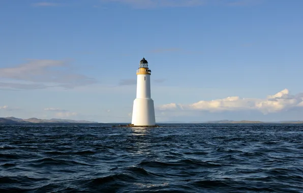 Sea, the sky, landscape, lighthouse