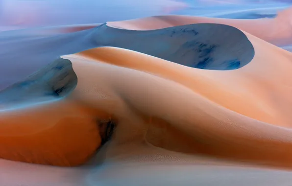 Sand, dunes, Dune Before Sunrise