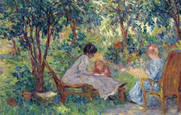 Stay, picture, genre, Georges d'espagnat, In The Garden